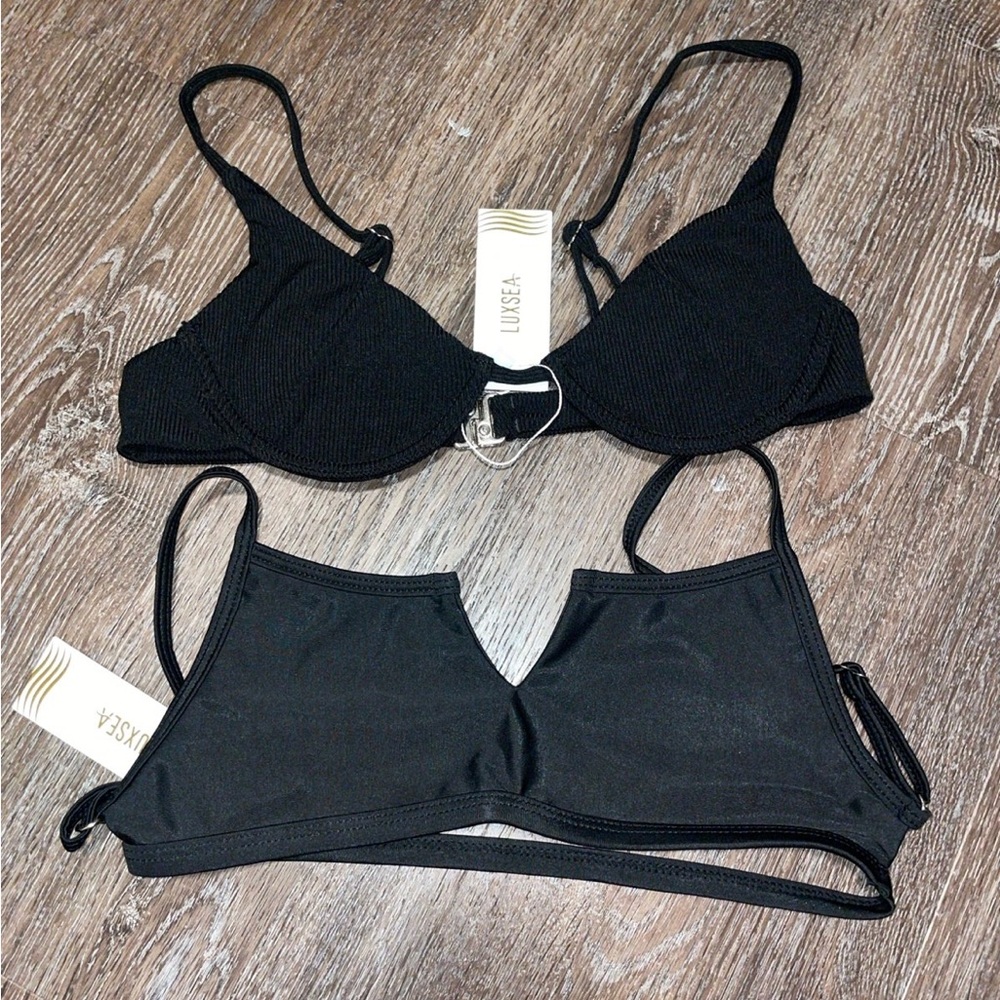 NWT Bundle of 2 Luxsea Bikini tops size S